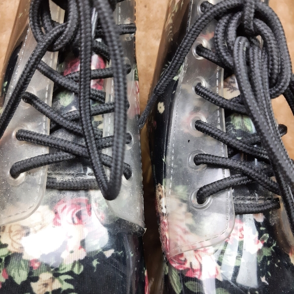 Simon Chang rain boots flowers floral rubber - Picture 6 of 9